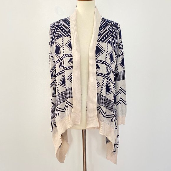 pink republic open front cardigan